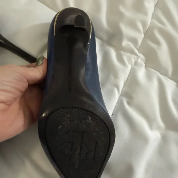 Elegant Lauren by Ralph Lauren Navy Women's Stilettos 7b - Picture 5 of 5